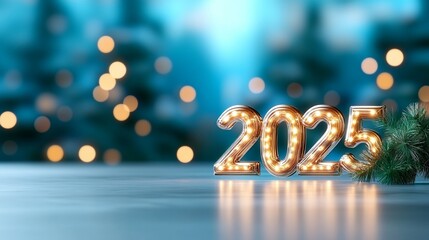 Happy New Year 2025 text design