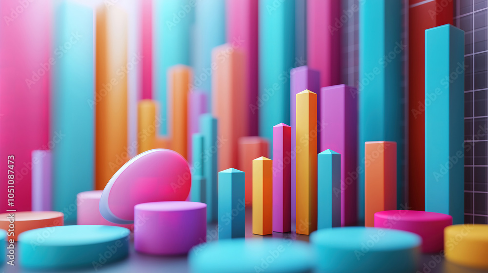 Poster understanding economic fluctuations through data analysis and statistical modeling