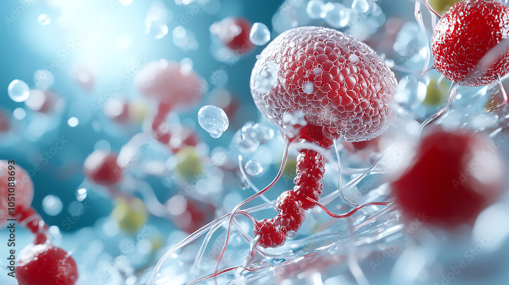 Poster exploring the intricate world of microorganisms a visual journey into the microscopic realm of cells