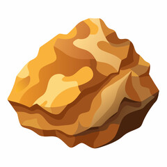 a big stone vector Illustration on white background