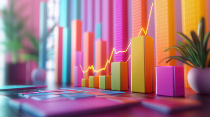 Prosperity Reflected in Economic Analysis Through Upward Trend Graphs and Insights