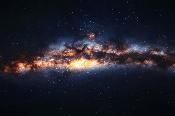 Fototapeta premium a journey through the cosmos: exploring galaxies, stars, and the mysteries of the universe