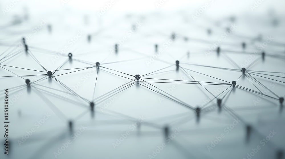 Poster interconnected group symbolizing collaboration and communication in a network group