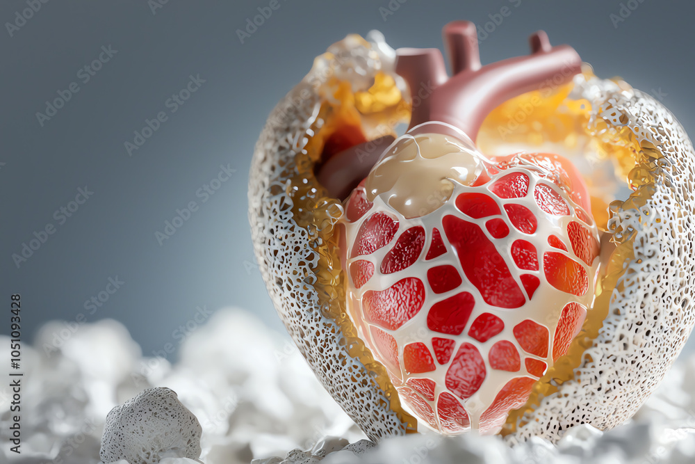 Poster exploring the intricacies of the human heart a detailed study of its structure and functionality