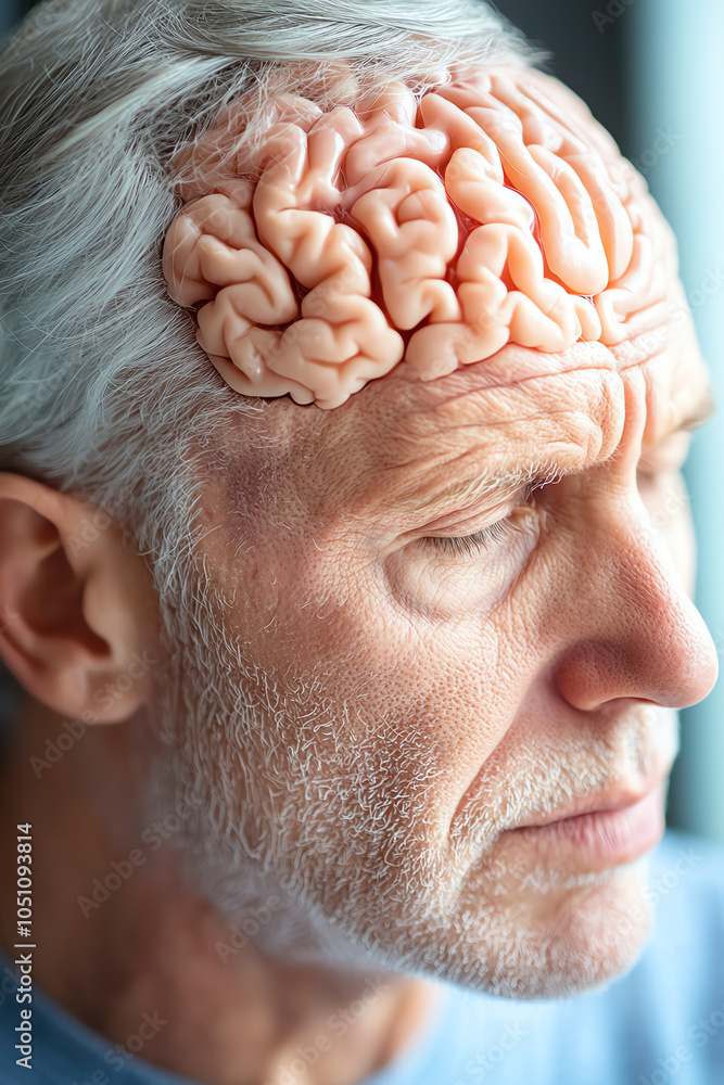Aufkleber exploring the intersection of humanity and neuroscience a thought-provoking visual representation of