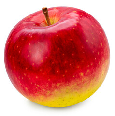 Fresh Red Japanese Apple isolated on white background, Red Apple on white background, With clipping path.