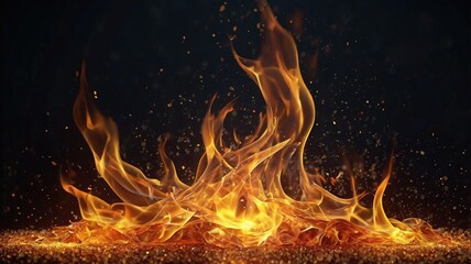 Fototapeta premium Dynamic Flame Burst