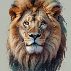 lion head portrait