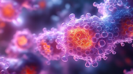 digital features liposome containing DNA, emphasizing the encapsulation of genetic material.stock photo