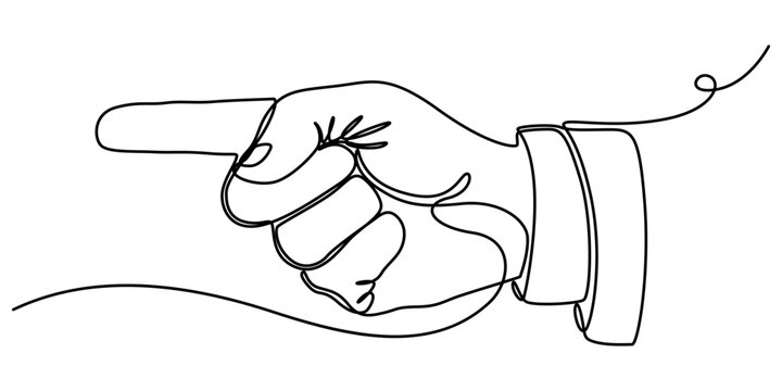 recommend clip art: Gun gesture one line art. Continuous line drawing of gesture, hand, forefinger, pointing, continuous line drawing of hand pointing finger, Index finger one line continuous. Line art Index finger. Hand