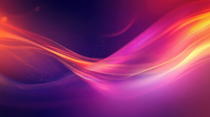 Fototapeta premium Colorful gradient abstract Wave background with futuristic technology look, AI generated image
