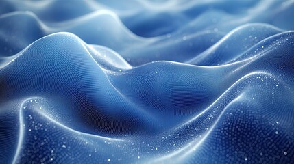 Obraz premium blue and white wave-patterned background, perfect for corporate or tech-related designs.image