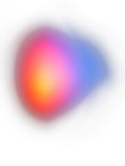 Vibrant Gradient Background with Red, Pink, and Blue Tones on white and transparent background. PNG