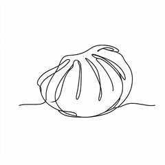  dumpling silhouette thin lines