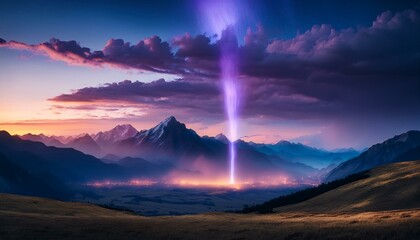 オーロラ風景