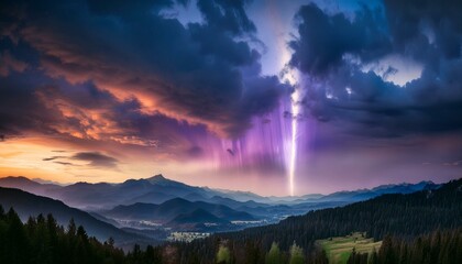 オーロラ風景