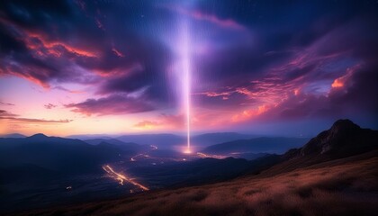 オーロラ風景