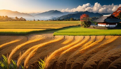 秋の田園風景