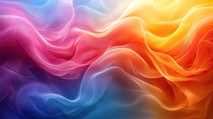 Obraz premium colorful abstract background with flowing curved lines, evoking creativity and movement.image