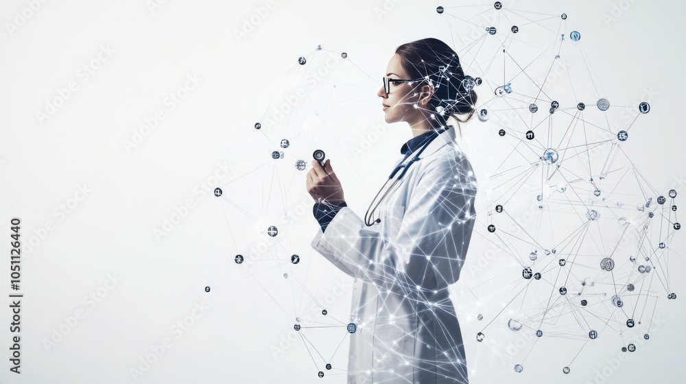 Poster doctors are using state-of-the-art translucent holographic interface devices.