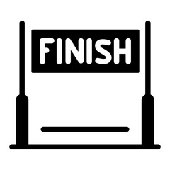 finish line Solid icon