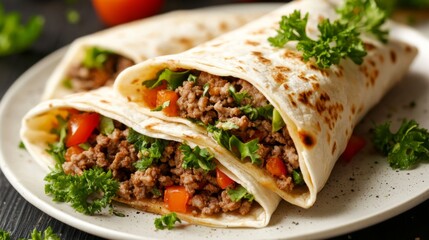 Gourmet Burritos in Casual Dining Setting