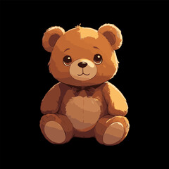 Obraz premium teddy bear cartoon vector illustration