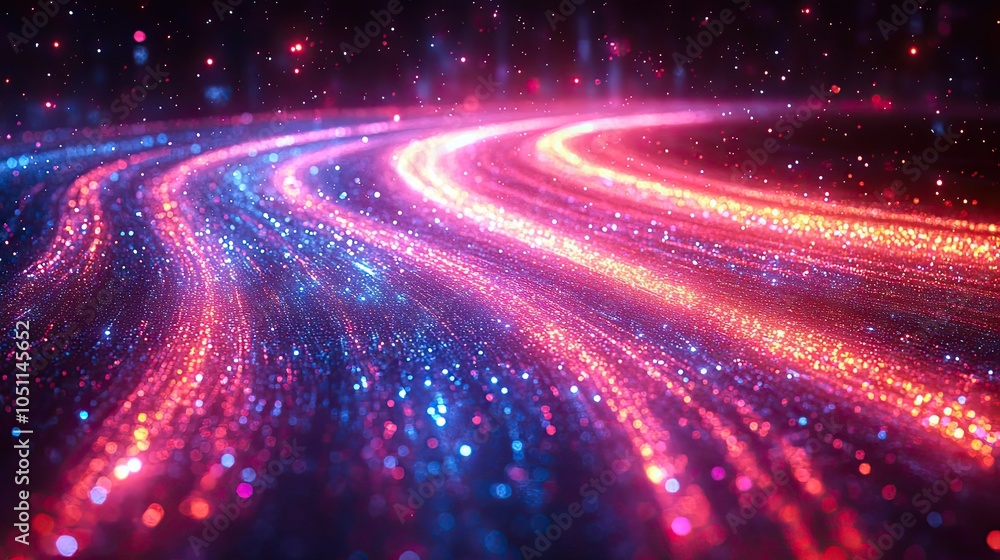 Aufkleber futuristic abstract background with light streaks, representing speed and innovation.