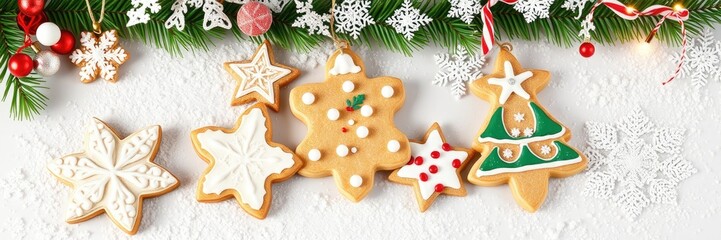 Christmas gingerbread cookies and decorations, Gingerbread cookie images, Homemade Gingerbread Men with Icing Decoration