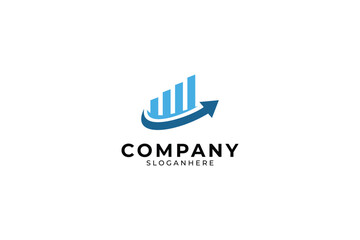 Fototapeta premium Finance Chart Logo