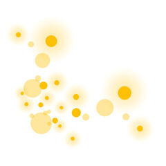 Yellow bokeh light effect 