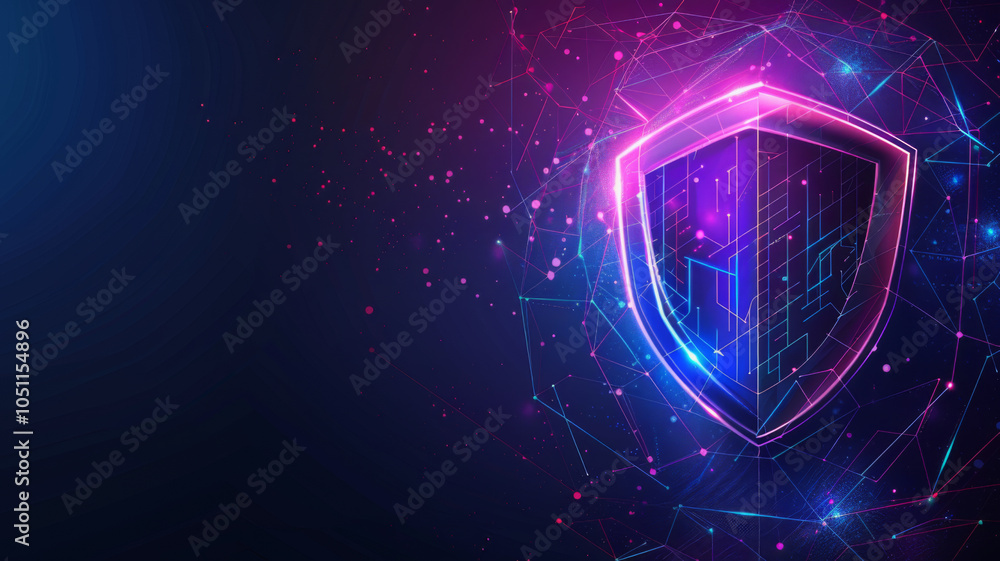 Aufkleber digital shield safeguarding sensitive information cyber security and data privacy