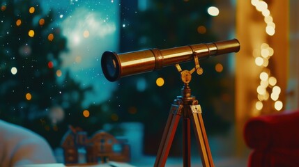 Enthusiast's Stargazing Telescope: A Passion for Astronomy Displayed