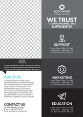 Fototapeta premium Creative Corporate Flyer Design 