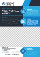 Fototapeta premium Creative Corporate Flyer Design 