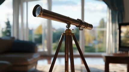 Enthusiast's Stargazing Telescope: A Passion for Astronomy Displayed