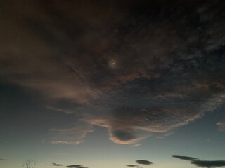Beautiful sky in the early morning.