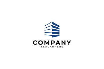 Fototapeta premium Building Tower Logo