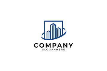 Fototapeta premium Building Tower Logo