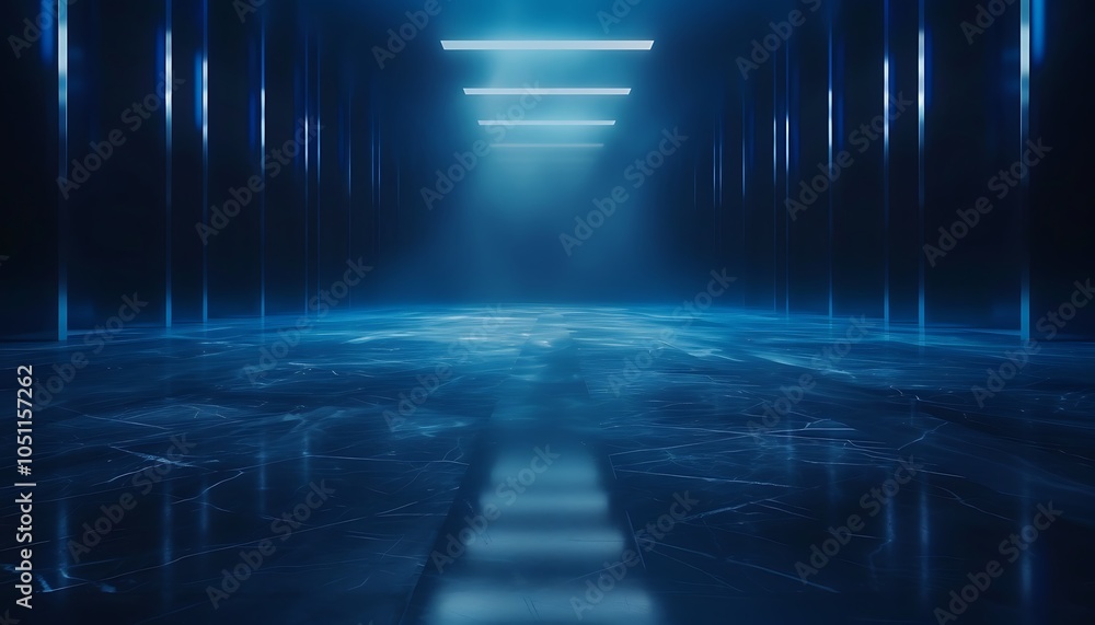 Poster Futuristic Engineering Lab with Autonomous Drones and Robotic Systems Developing Advanced Energy Technology