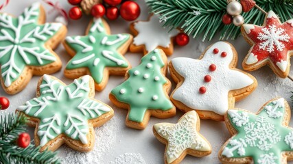 Christmas gingerbread cookies and decorations, Gingerbread cookie images, Homemade Gingerbread Men with Icing Decoration