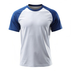 Baseball t-Shirt mockup in front view, Men's slim-fitting short sleeve baseball shirt. Black Mock-up design template for branding.