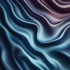 Fototapeta premium Deep Ocean Blue: Premium Silk Wave Design with Dynamic Movement and Ethereal Light Effects in Rich Marine Tones