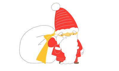 プレゼントを持ったサンタクロース