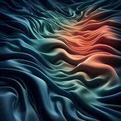 Obraz premium Multi-Color Flame Flow: Dynamic Silk Pattern with Intense Movement and Premium Light Effects in Vibrant Heat Tones