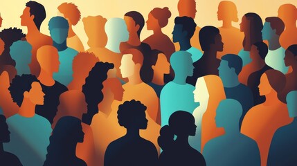 Celebration of unity and togetherness in a diverse community.