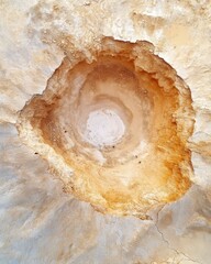 Aerial View of Miners in Open Pit Mining Operation