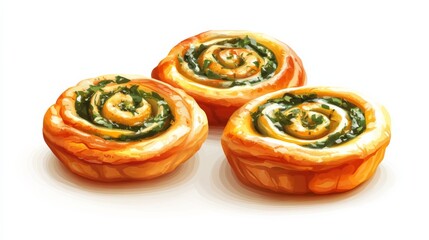 Delicious Pastries with Varied Fillings and Textures