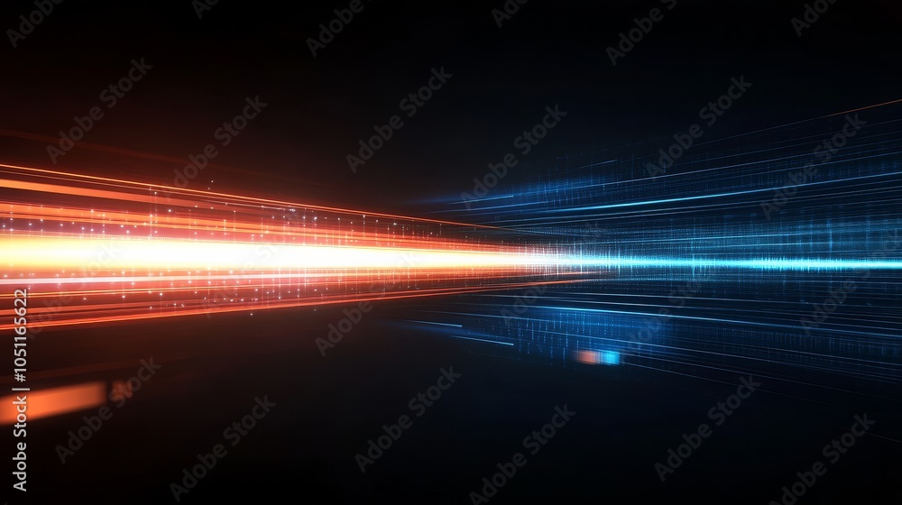 Aufkleber visual representation of internet speed and information flow.