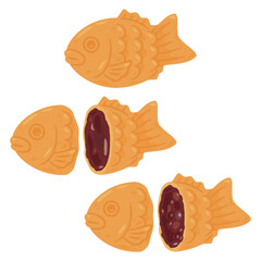 赤粒あんとこし餡入りの鯛焼きセット